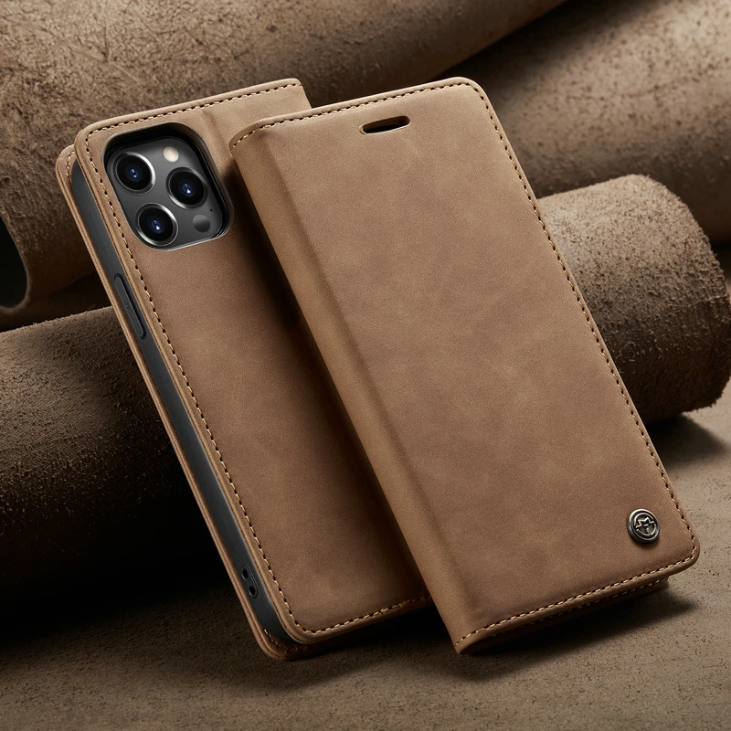 Retro Leather Phone Case for iPhone 14 Pro 13 mini 12 11 8 7 Plus XS Max XR Wallet Flip Case for iPhone 15 ultra Card Solt cover