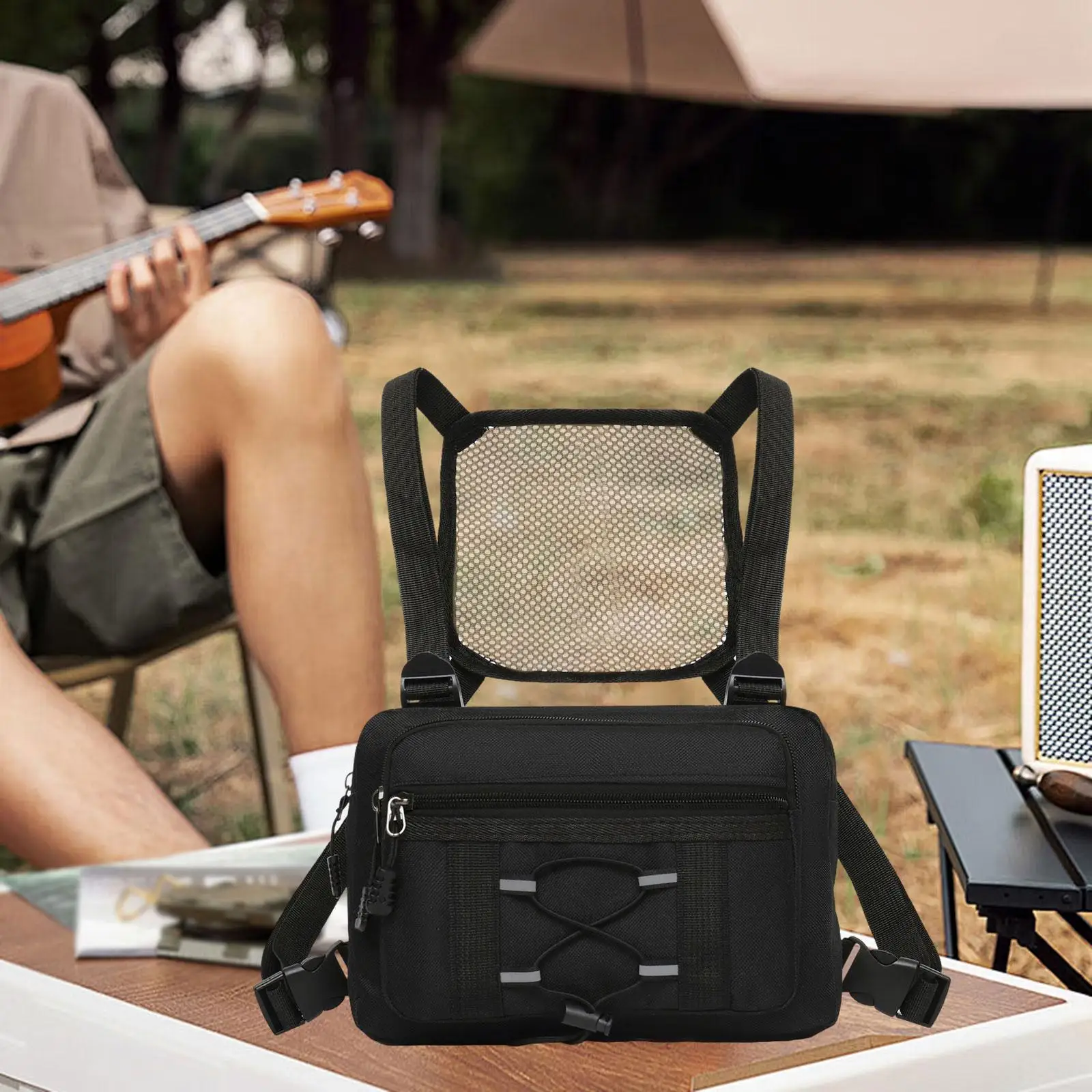 حقيبة صدر مجهرة بينو تسخير حمل مقاوم للماء عملي متعدد الجيب