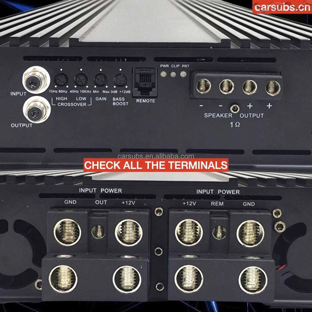 40K Brazilian Style Car Subwoofer Amplifier RMS 40000W 1CH Monoblock Peak 80000W Full Range Bass Car Amplifier Class D