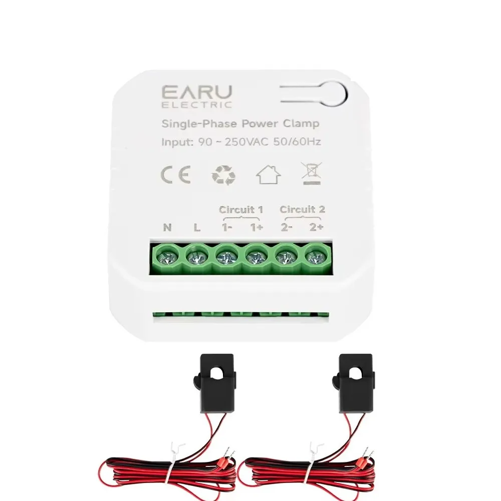 Medidor de energia bilateral inteligente, wi-fi, zigbee, 2 vias, 80-300a, ac110v, 220v, braçadeira, ct, kwh, monitor de consumo de eletricidade, pc311