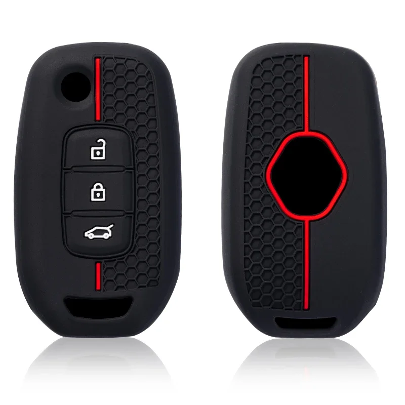 غلاف من السيليكون لرينو كادجار كابتور ميجان سانديرو ستيبواي لوجان كليو 5 2022 أركانا 2020 2021 كويد 2023 غطاء حافظة مفاتيح السيارة