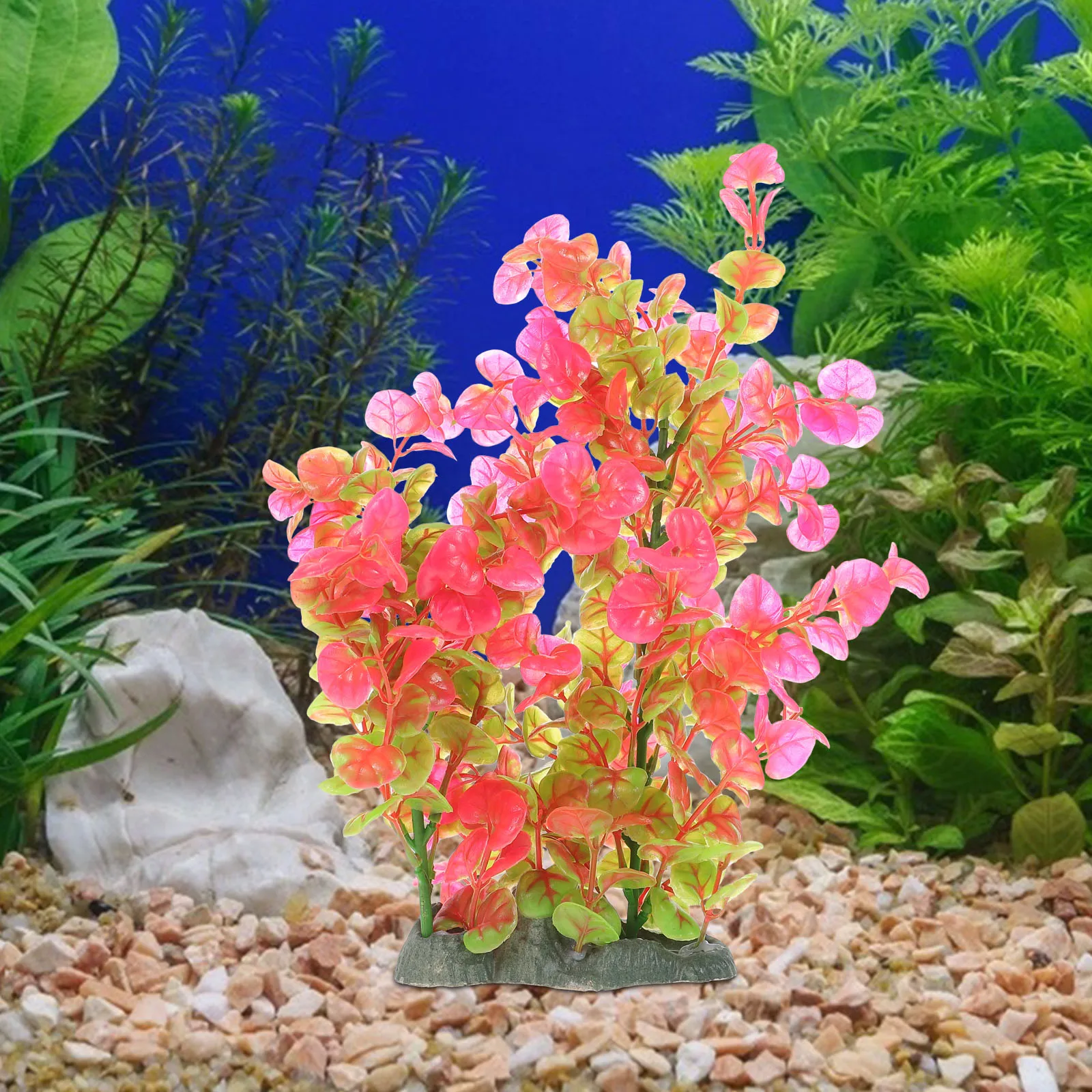 

Artificial Aquarium Decorative Tank Plant Creative Wear Resistant L scape Grass for Fish Tank Pond Decoration Realistic Plastic