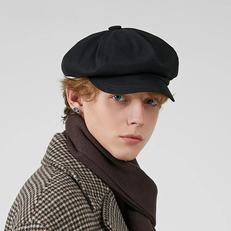 Octagonal Hat for Men and Women, Urban Streetwear Style Beret, Top-quality Painter Hat and Newsboy Cap, Spring Summer Collection