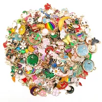 20/30/50pcs Mix Styles Jewelry Making Charms Golden Enamel Plated Pendant For DIY Jewelry Making Handmade Jewelry Accessories