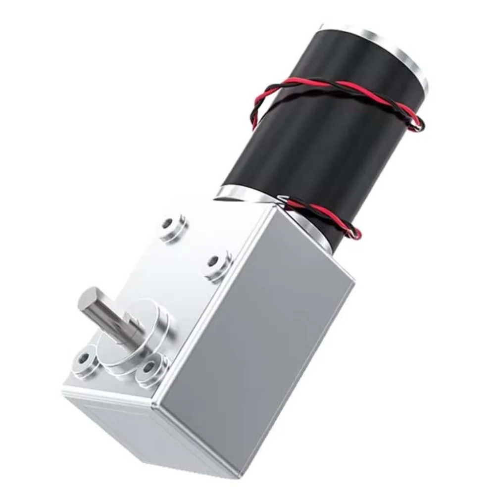 5882-50ZY Turbo Worm Gear Motor DC 12V 24V Self Locking High Torque Reversible Adjustable Low Speed Gear Reduction Motor Reducer