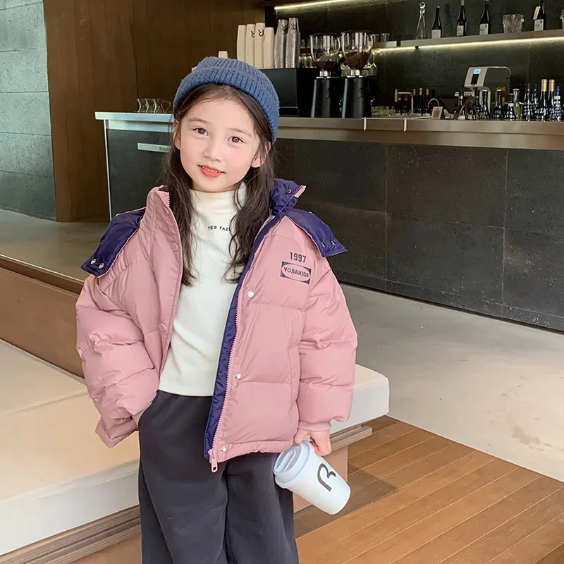 Children's clothing girls foreign style winter clothing winter children's thickened down padded casual coat  new bread clothing