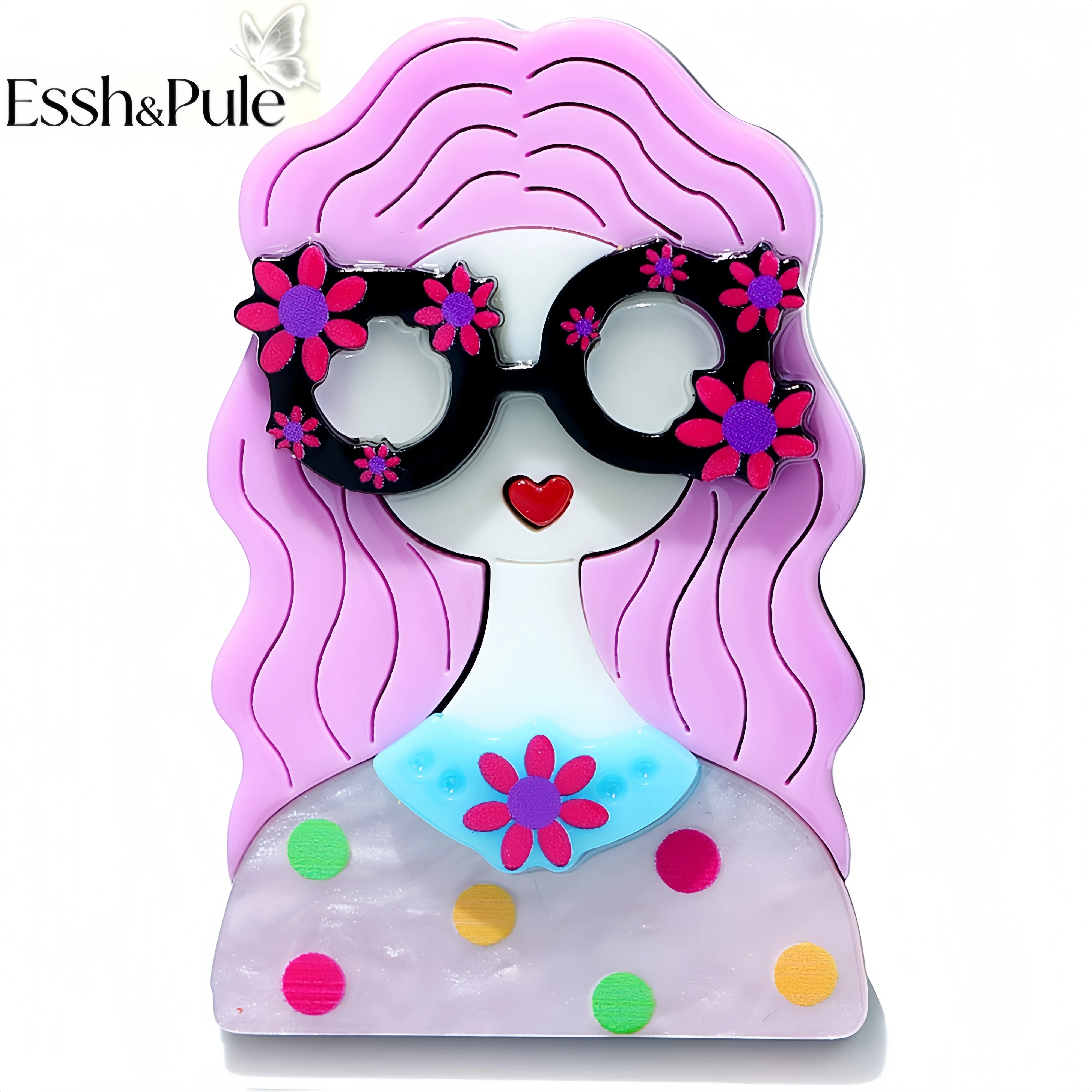 Essh&Pule Pop-Art Statement-Br – Quirky Vintage Fashion Bewertung und Preis