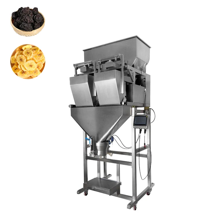 Automatic 2 Head Linear Packing Weigher Beans Nuts Seeds Granule Weighing Packing Machine