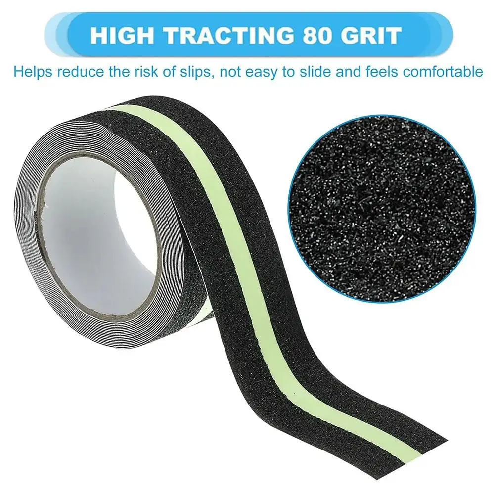 Frosted Luminous Anti Slip Tape Outdoor Safety Anti Traction Tape For Stairs Grip Tape Use On Walkways Stairs Ramps And Dec R4d4