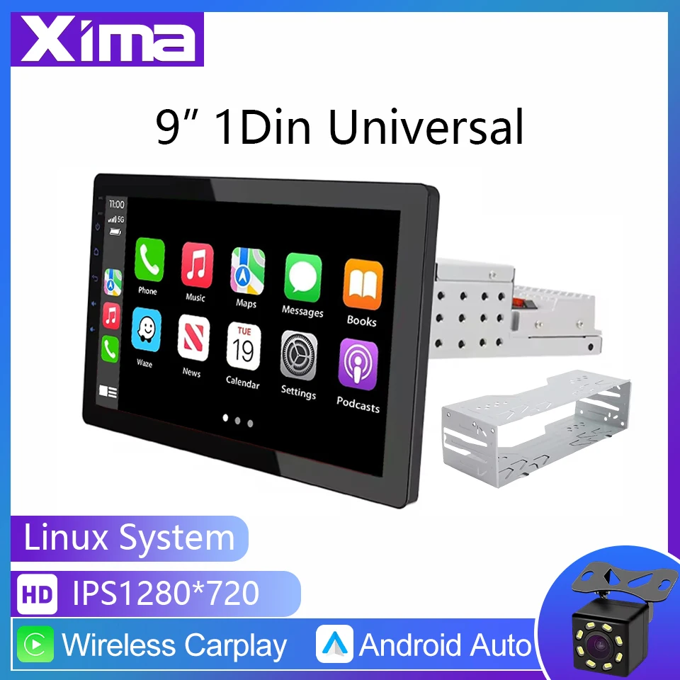 Single 1 Din 9 Inch…