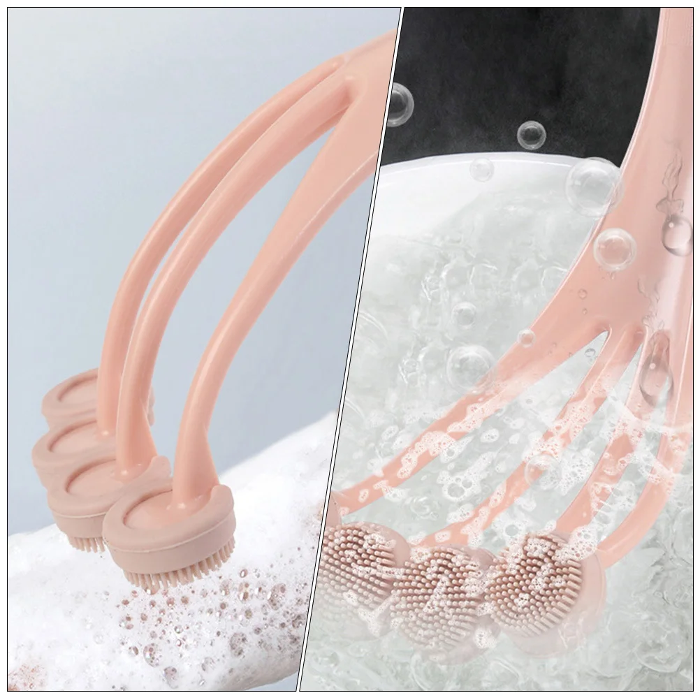 

Body Scrubber for Shower Long Handle Bath Brush Ergonomic Exfoliating Brush Deep Clean Skin Surface Back Washer for All Body Use