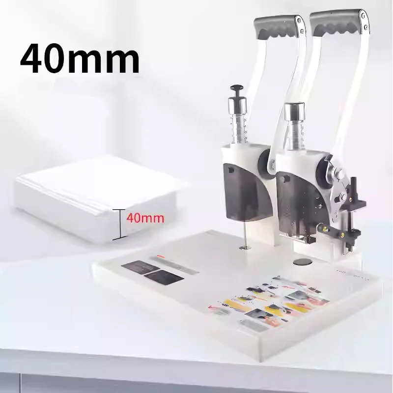 Electric Heating Voucher Binding Machine - Manual Punching Fully Automatic Office Hot Melt Riveting Tube Glue Binding Machine