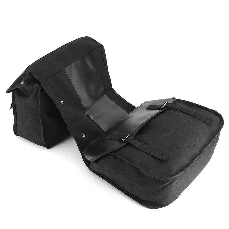 

New Upgrade Motorbike Touring Saddle Bag Bike Rear Rack Bag Riding Rear Seat Bag Fashion Motorcycle Canvas Panniers Box