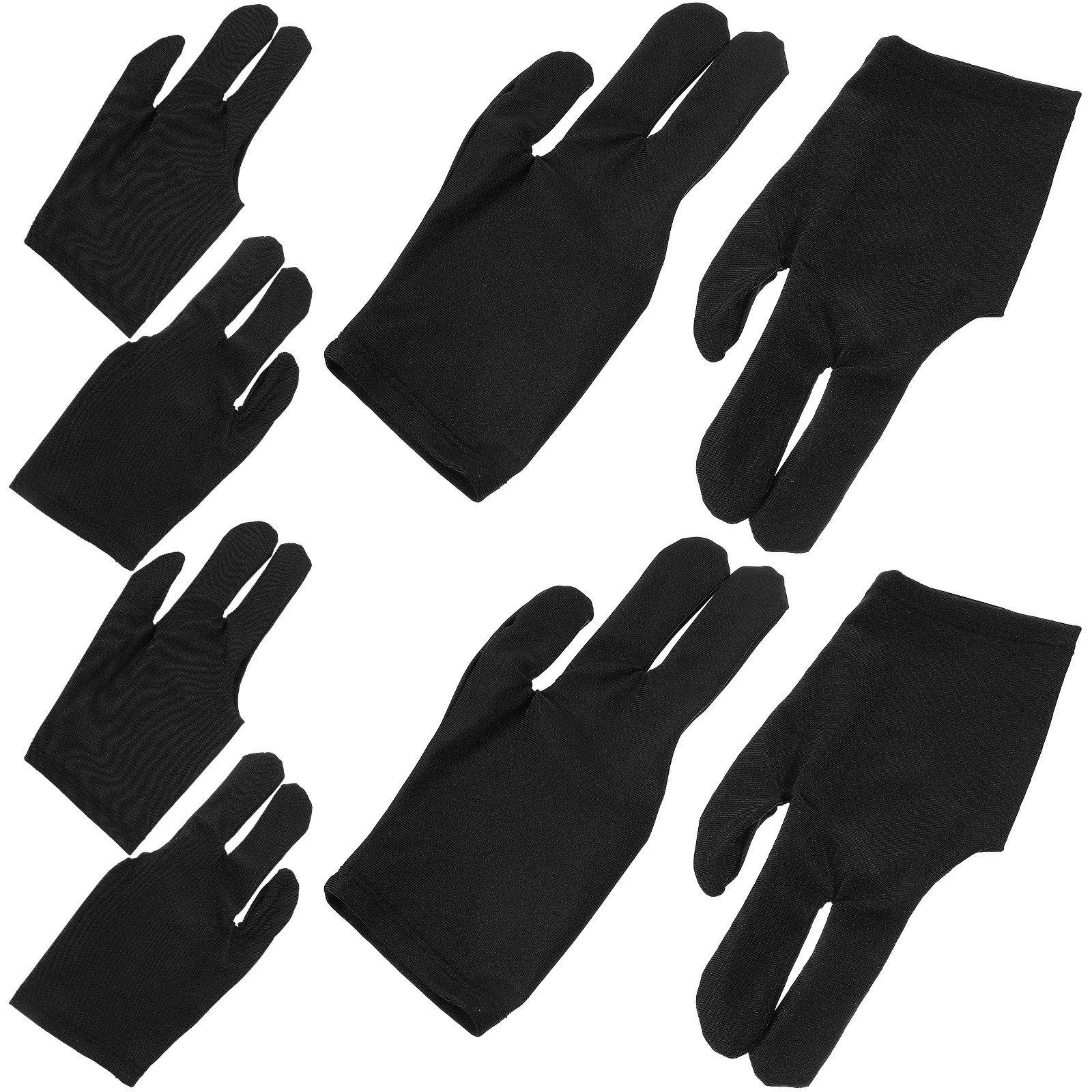 

4 Pairs Pool Gloves Breathable Billiard Snooker Men's Professional Table Elastic