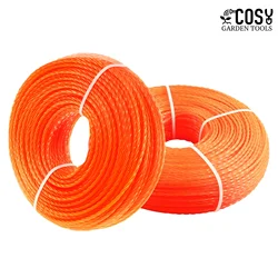 COSY 100m*2.7mm/3.0mm/3.5mm/4mm Mowing Nylon Grass Trimmer Rope Brush Cutter Strimmer Line Mowing Wire Lawn Mower Accessory nylo