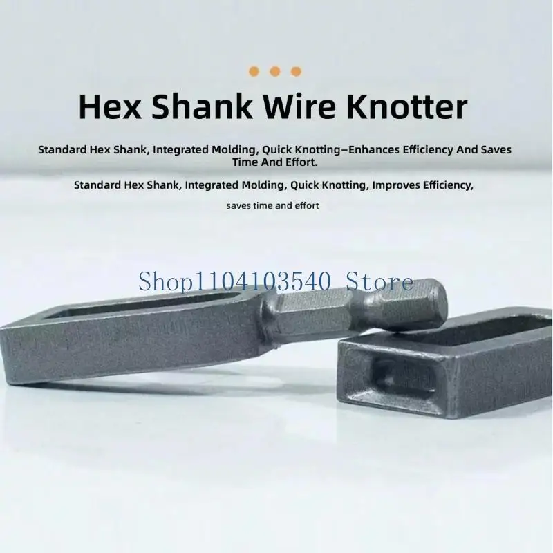 02DC Heavy Duty Steel Bar Tie Wire Spinner Tool Carbon Steel Compatible for Power Drills