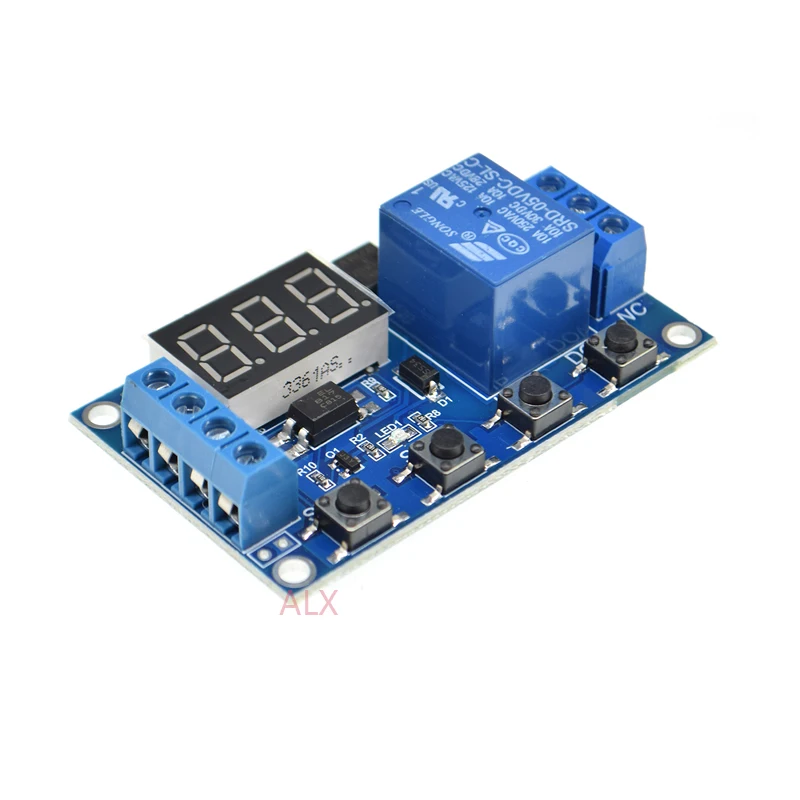 Dc 6v-30v 1 Channel 5v Led Display Module Automation Cycle Delay Timer Relay Control on/off Switch Delay Timing Cycle 999 Minute