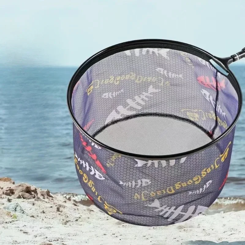 30/35/40 centimetri Rete Da Pesca Testa Anti-gancio Rete A Mano Esterna Ultra Leggero In Lega di Alluminio Solido Approfondimento Netto Strumento di