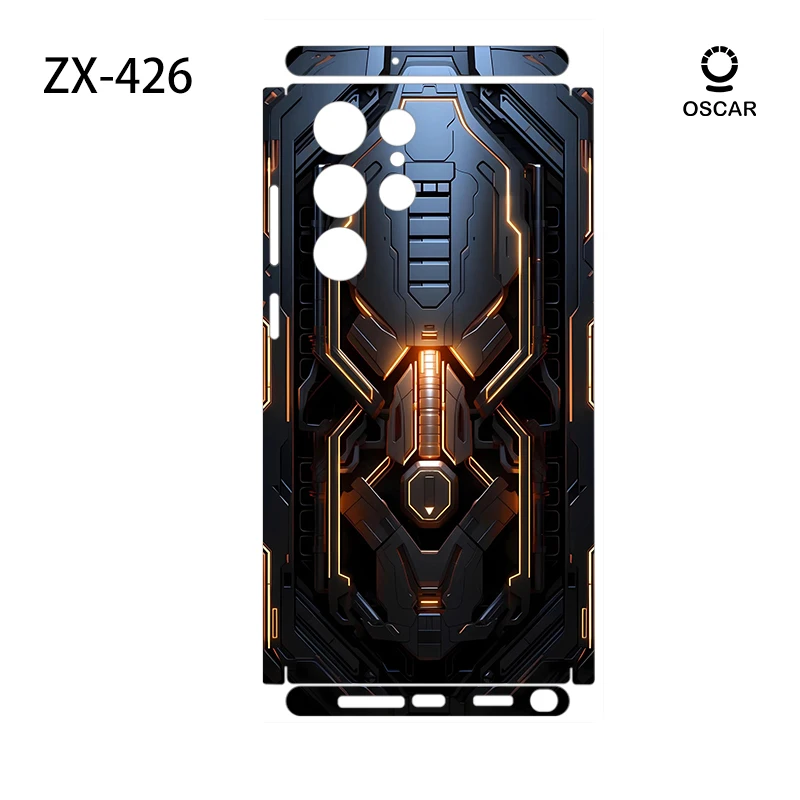 3M Decalcomania colorata per Samsung Galaxy S23 S25Ultra Plus S24 S24Ultra Protezione schermo posteriore Cover Wrap Pietre Adesivo