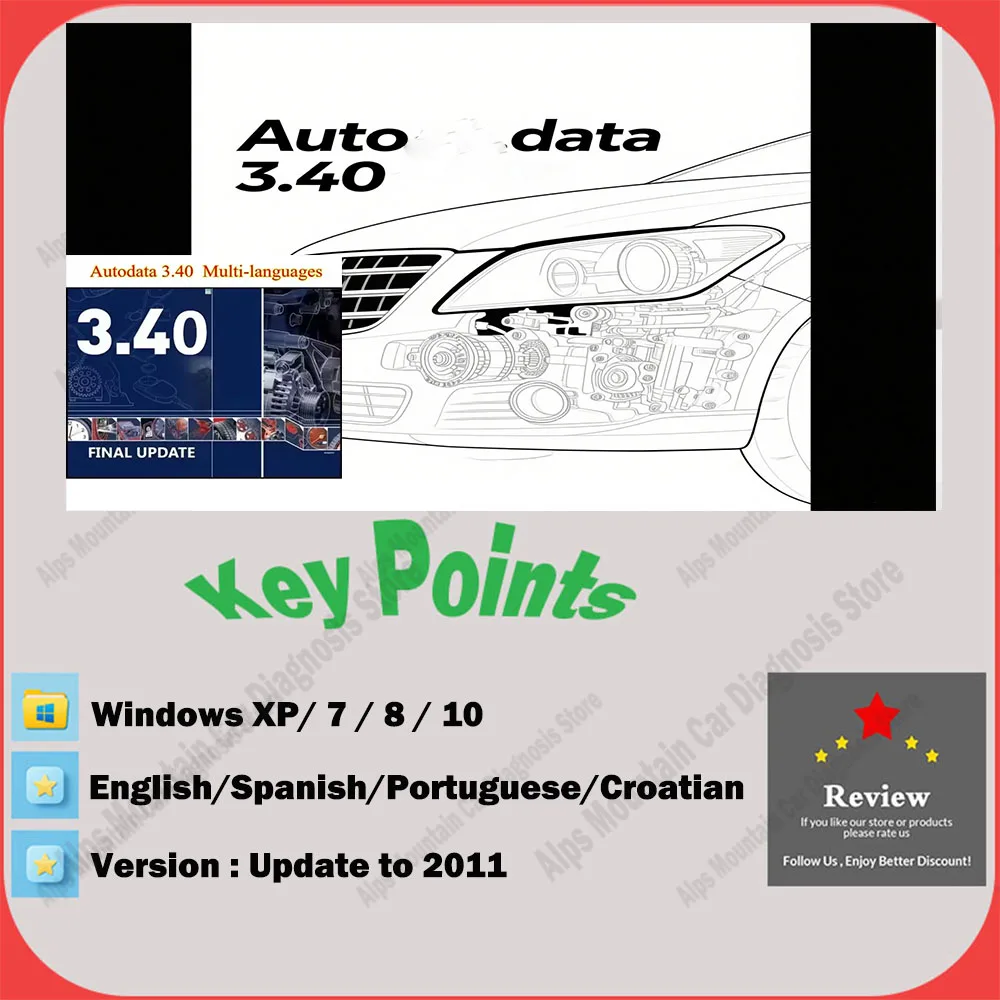 

Latest Autodata 3.40 Auto Repair Software Support Multi-languages Automotive Car Repair Tool Software support more Europe model