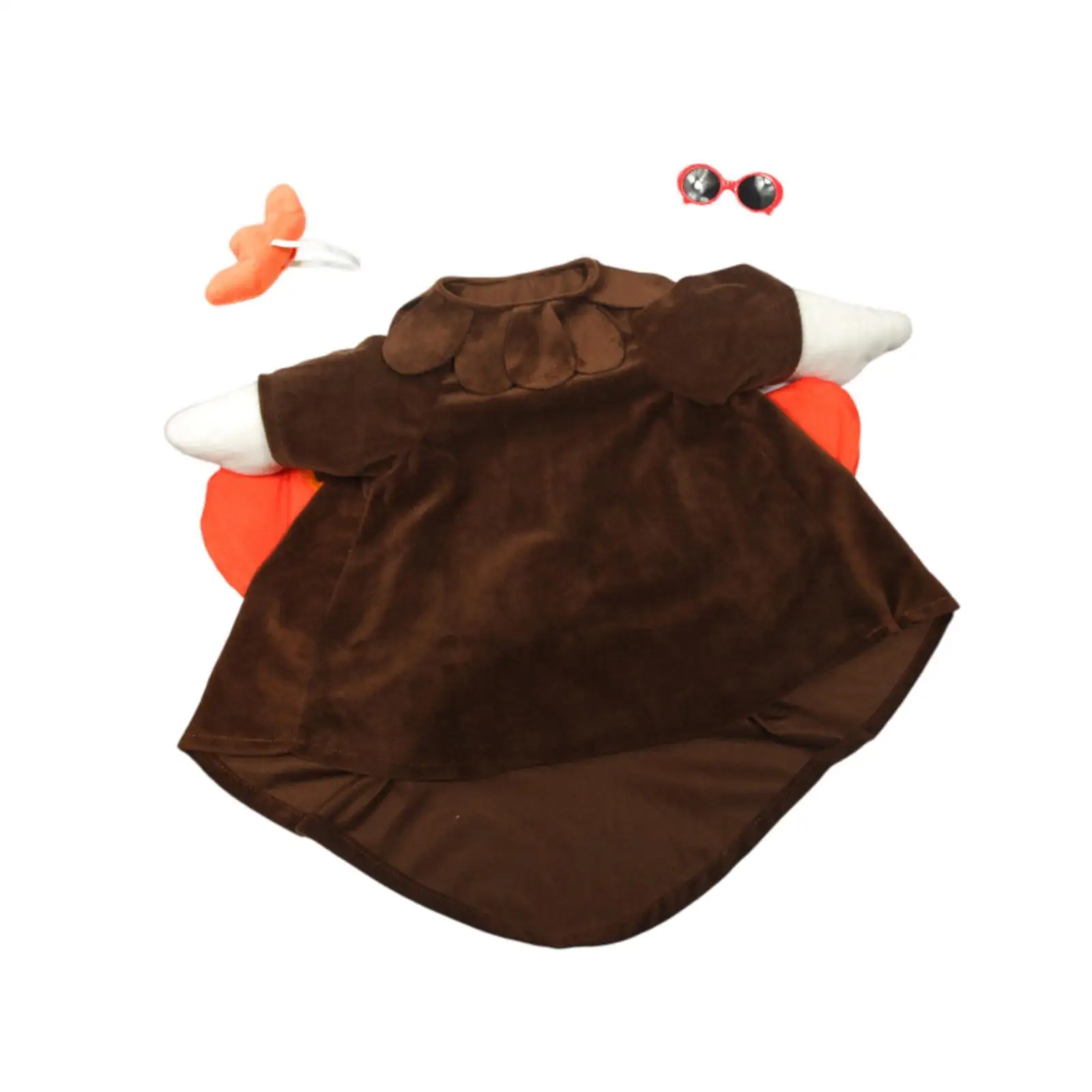 Outdoor Porch Goose Costume Festive Turkey Dress Up for 23 Inch Goose Garden Decoration Accessories for Thanksgiving