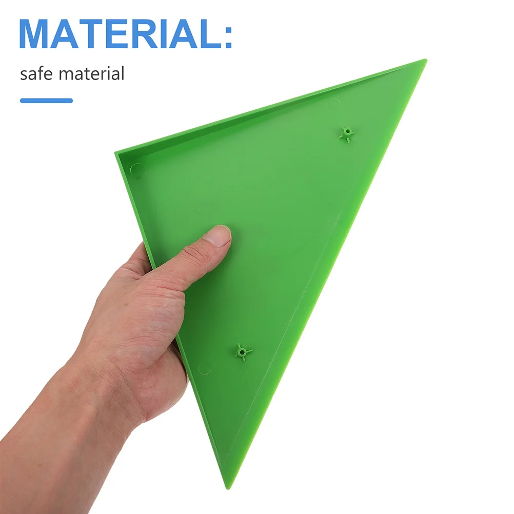 

8pcs Green Triangle Foosball Table Corner Protectors Durable ABS Anti Scratch Easy Clean Universal Design Plastic Cover Desktop