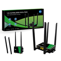 WiFi Router with SIM Card Slot 4 Antennas 4G Wireless Router 150Mbps Firewall Protection Home Router for Home Office