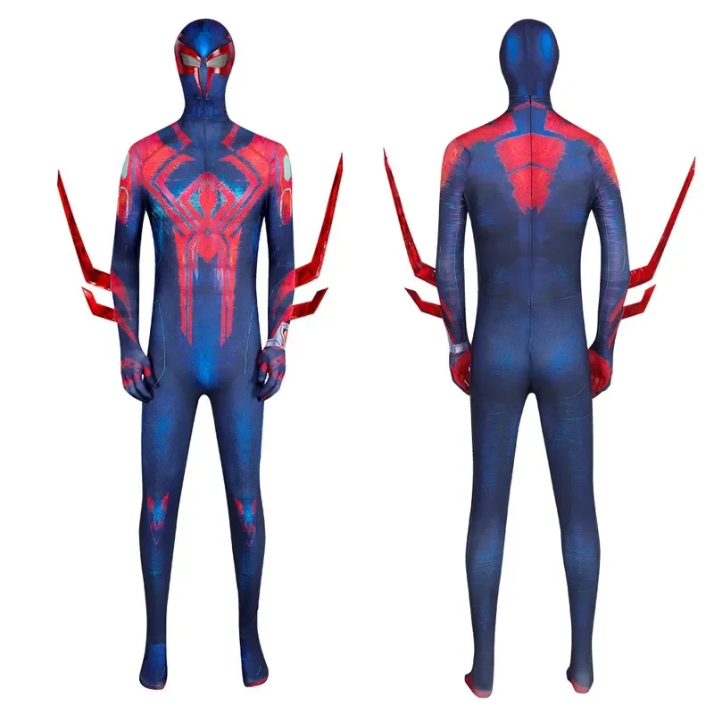 

❤2026★ Anime 2099 Cosplay Costume Miguel O'hara Superhero Jumpsuit Halloween Comic-With Props Bodysuit Kids Adult Christmas Pre❤