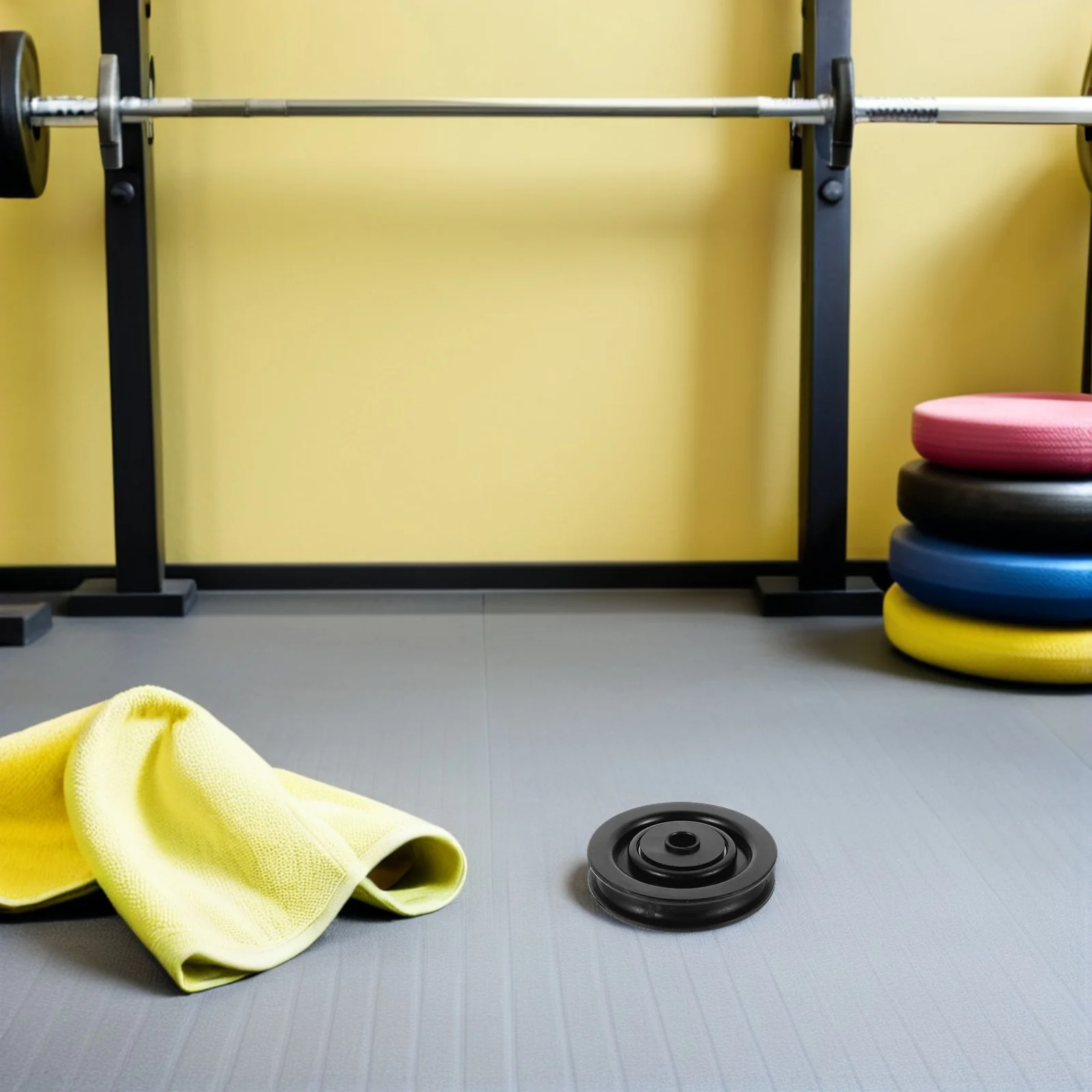 4 قطعة عجلة بكرة تحمل النايلون قدرة تحميل عالية أداء سلس العالمي الصالة الرياضية كابل بكرة استبدال أجزاء