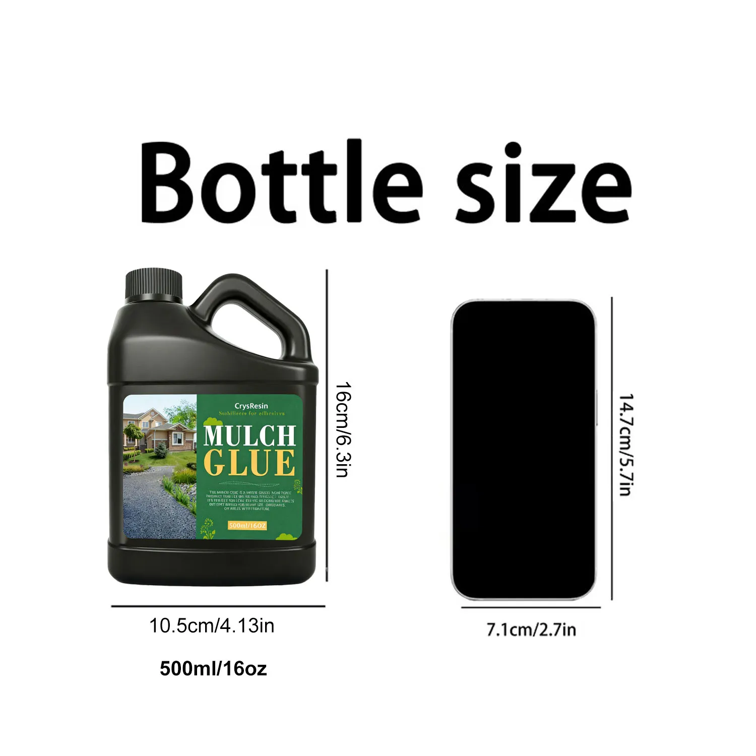 Landscape Adhesive Glue 500ml/1000ml Clear Stone Bond for Rocks Gravel Bark Garden Path Patio Retaining Wall DIY view 6