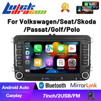 7 Inch HD Touch Screen Universal Car Radio Wireless CarPlay Android Auto For VW/Seat/Skoda/Passat/Golf/Polo FM BT EQ  Head Unit