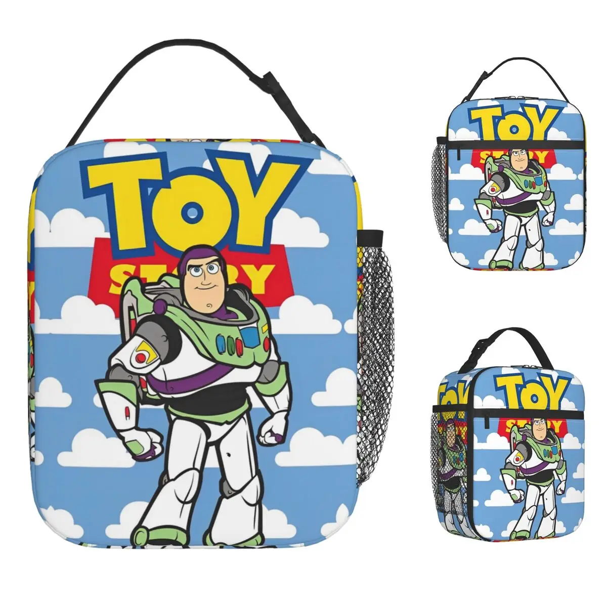 

Buzz LightyearInsulated TS Lunch Bags High Capacity Cartoon Astronauts Lunch Container Cooler Bag Tote Lunch Box Food Handbags