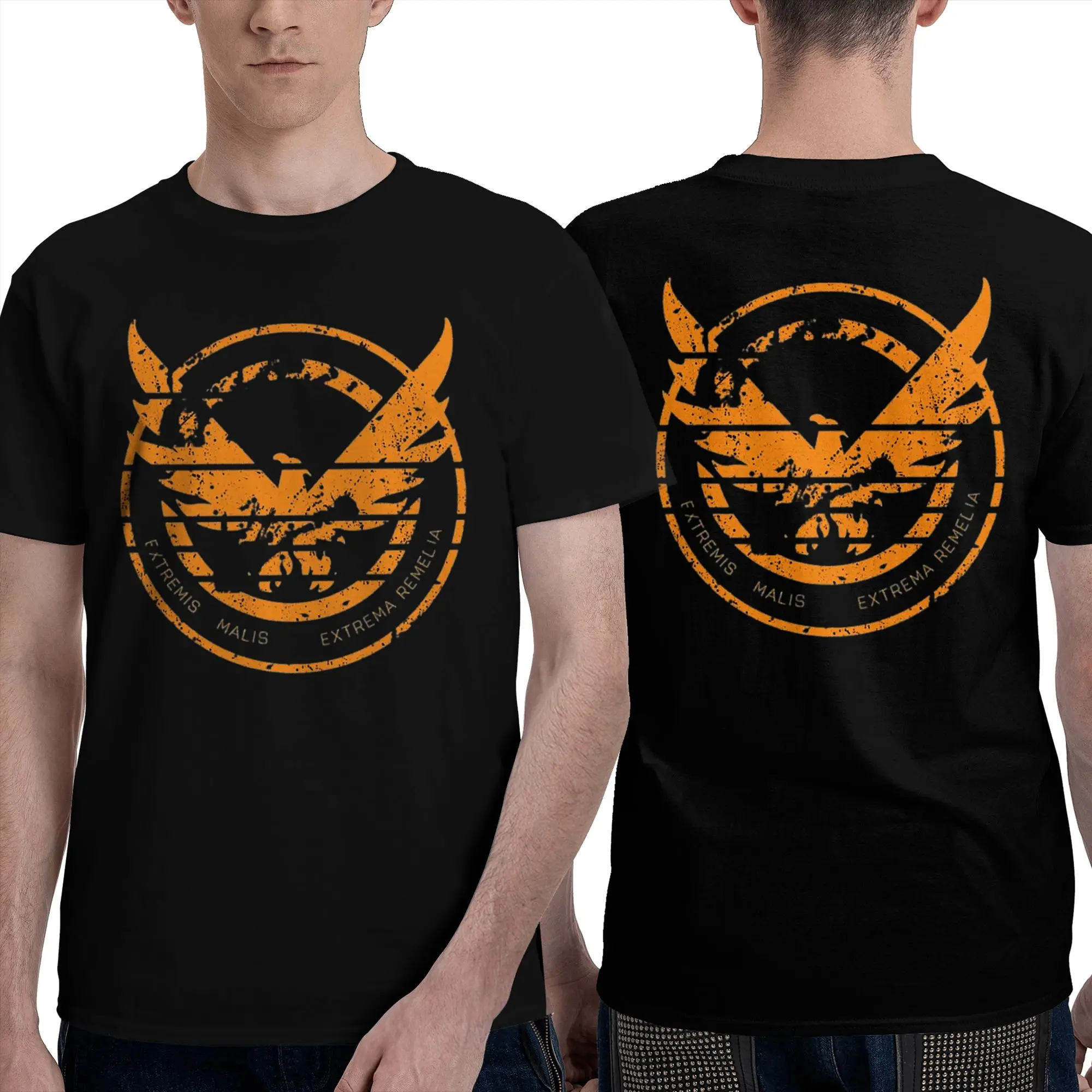 The Division 2 Shd Men T-Shirt Double Sided Plus Size T Shirts Men's O-Neck Cotton Tees Short Summer Male