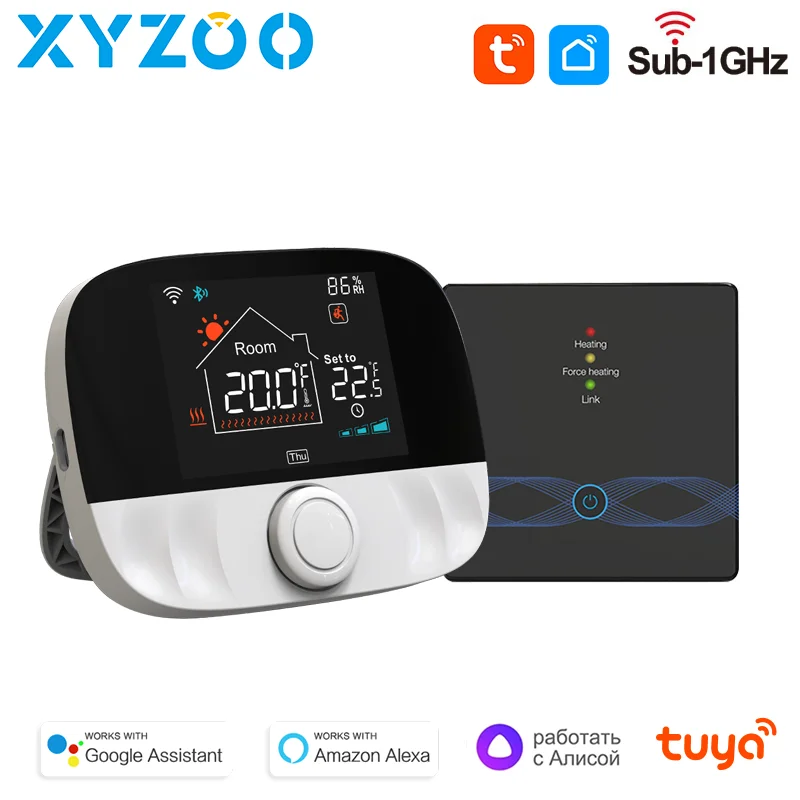 Tuya RF Wireless Thermostat Gas Boiler Smart WiFi Remote Temperature Controller Floor Heating Regulator Voice Alice Alexa Google