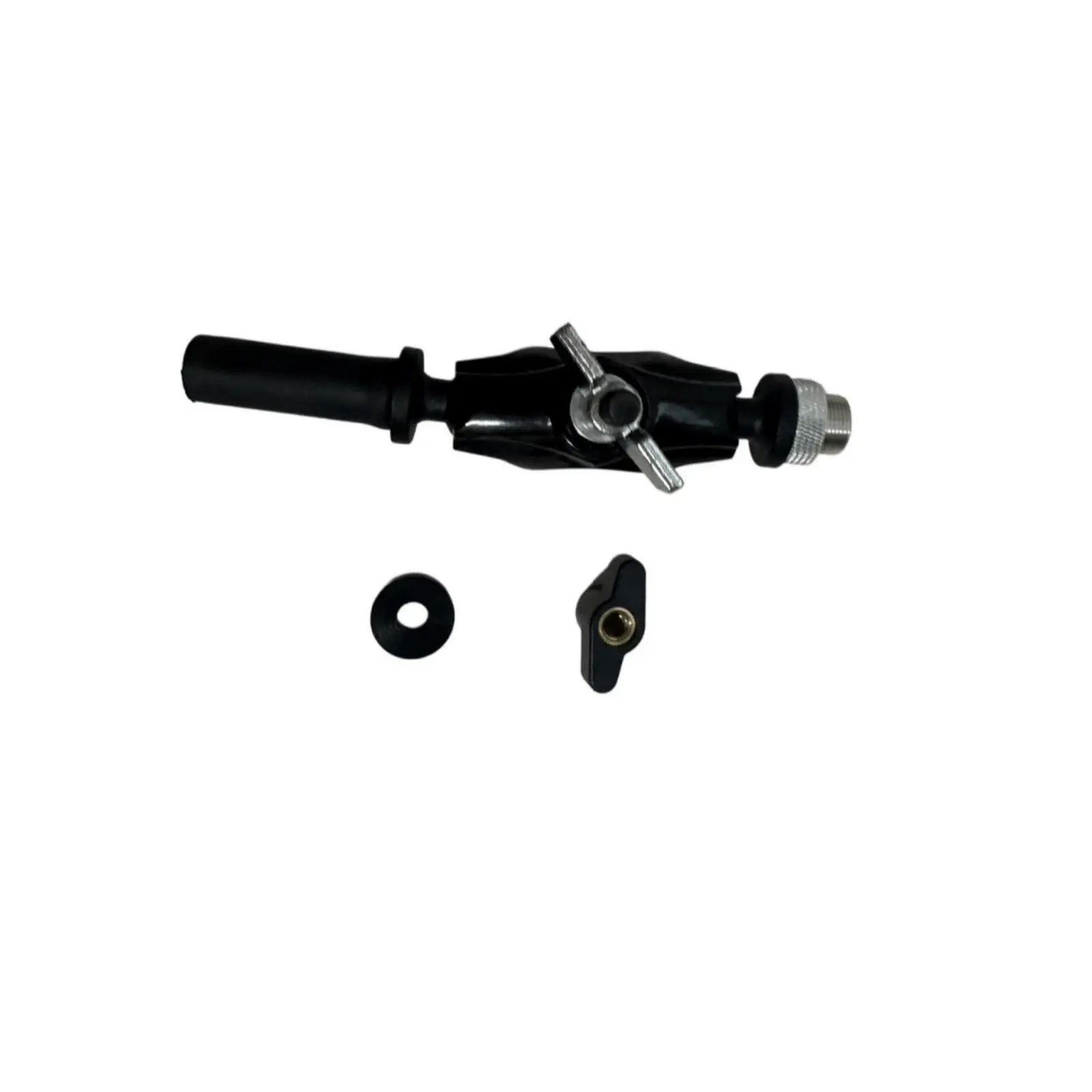 Hardware Heavy Duty Black Adjustable Clamp Bracket Rubberized Grip Jointed Clamp