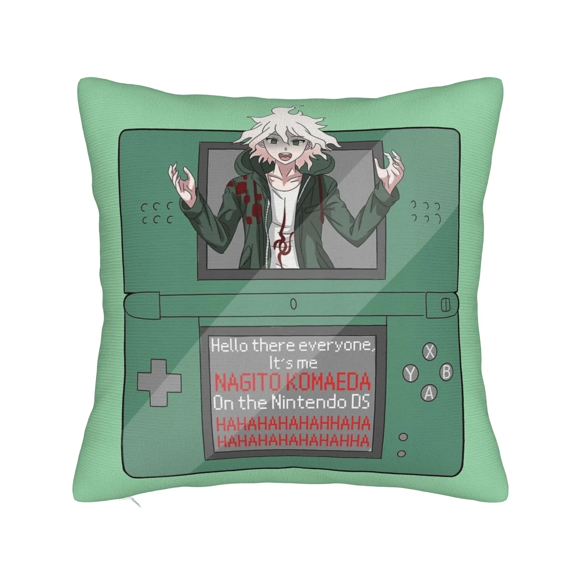 Nagito Komaeda Anime Pillowcase Double-sided Printing Cushion Cover Decoration Pillow Case Cover Home Zipper