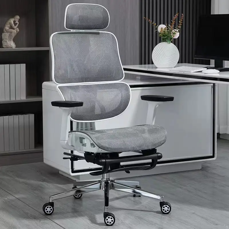 Ergonomic Office Gaming Chair Headrest Armrest Rolling Casters Adjustable Lumbar Mesh Computer Desk Chair Swivel Reclining