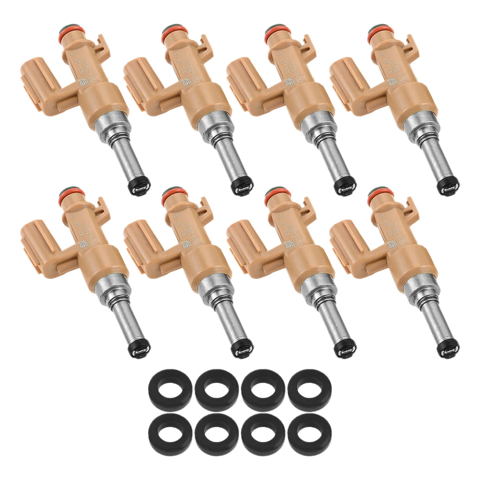 8Pcs Car Fuel Injector Set 23250-0S020 842-12349 for Toyota Tundra 4.6L 5.7L V8 2010-2019 Sequoia Land Cruiser Lexus GX460 LX570
