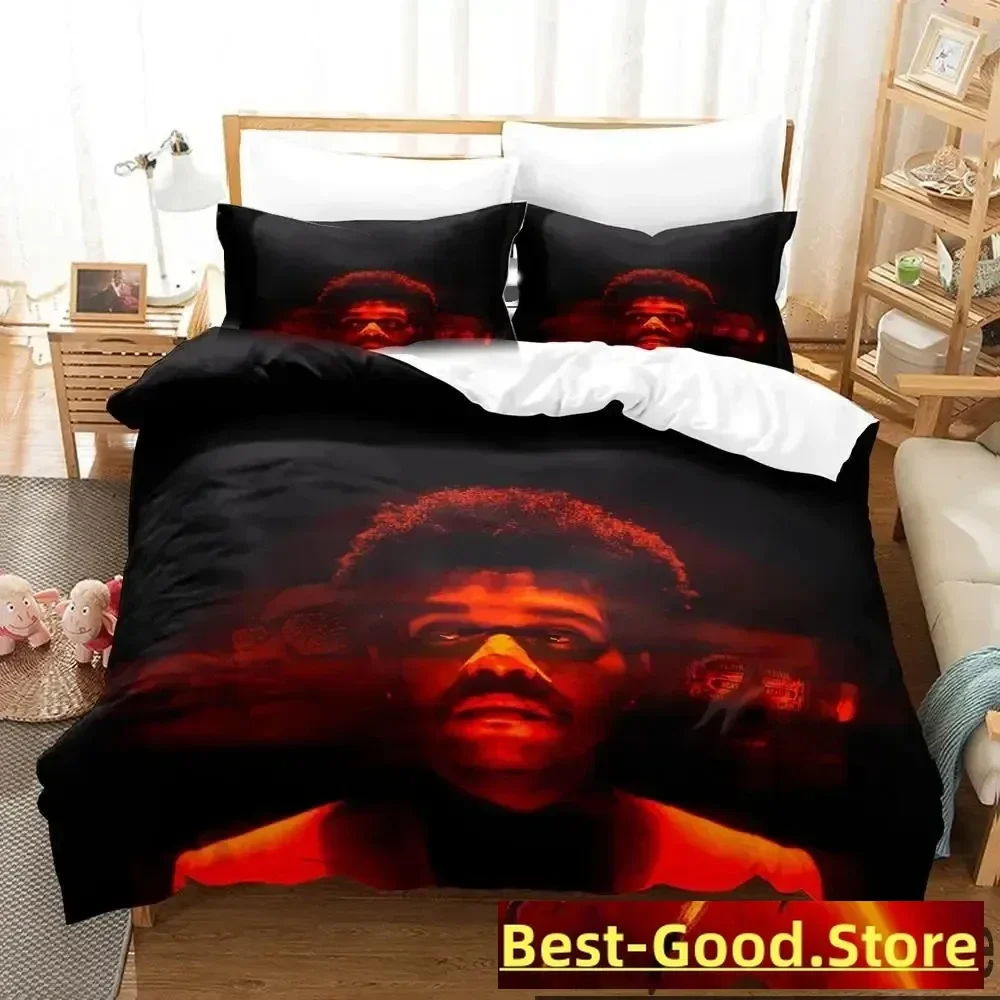 

3D Print XO The Weeknd Bedding Set Duvet Cover Bed Set Quilt Cover Pillowcase Comforter king Queen Size Boys Adult Bedding