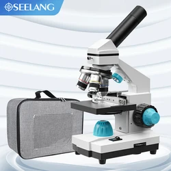 Zoom 2000x coarse Micro abjustment coaxial HD Biological Microscope electronic eyepiece monocular Student Lab education OSL-016