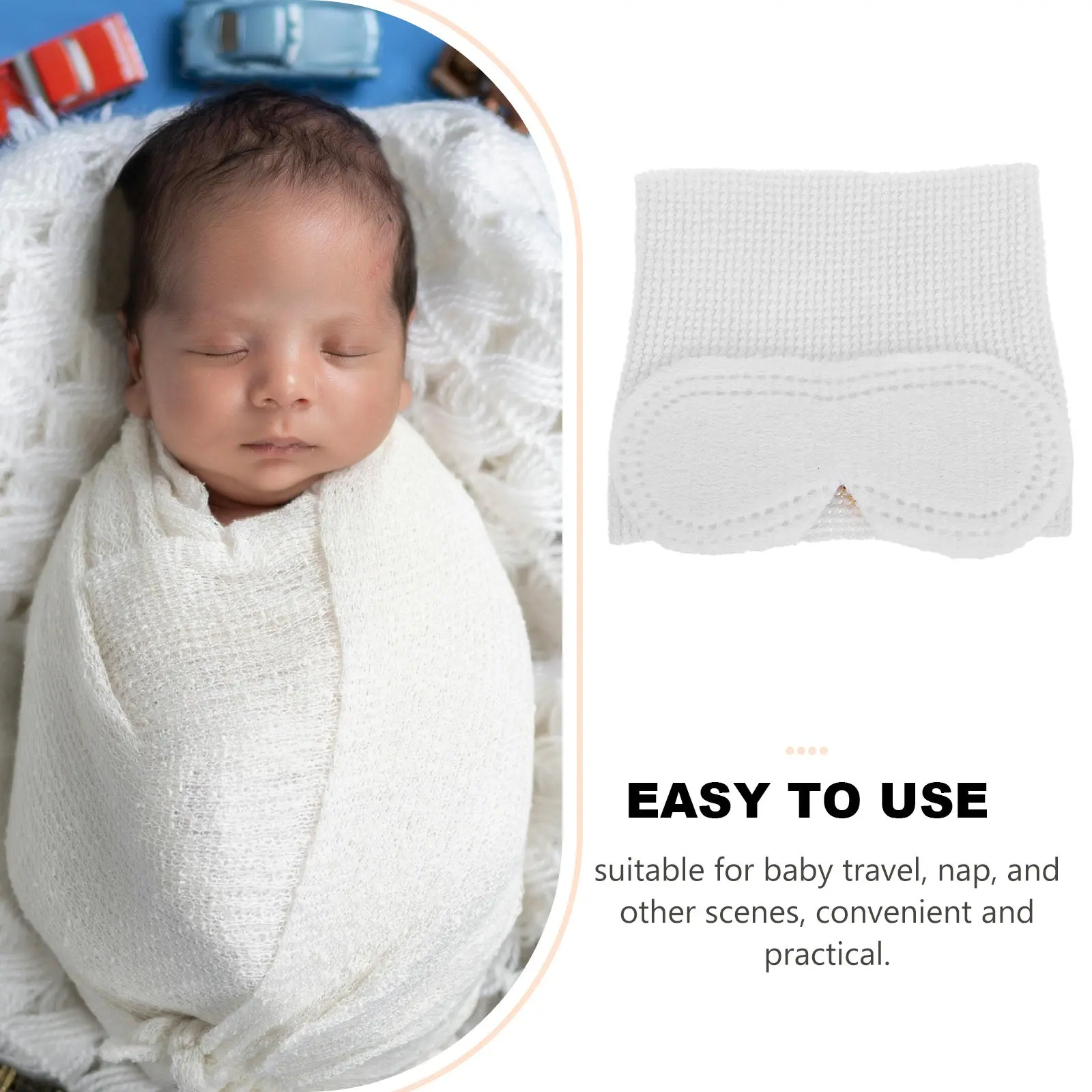 Newborn Blue Light Eye Shield Breathable Mesh Baby Eye Mask for Phototherapy Sun Exposure and Sleep Comfort Protection