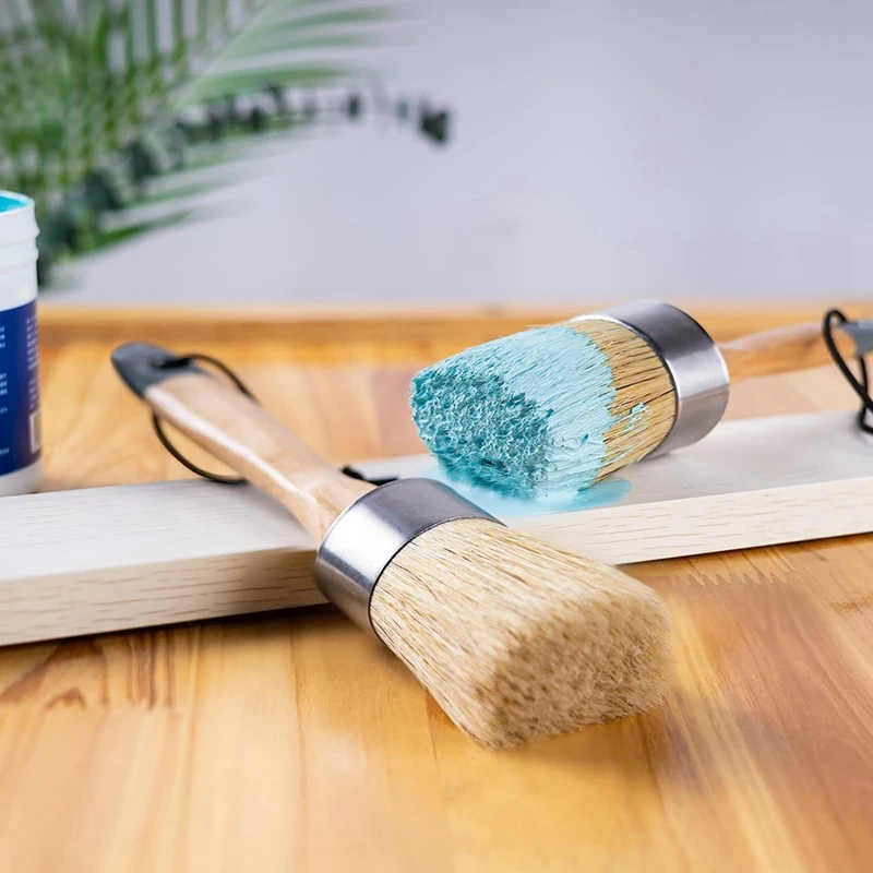 Wosk i kreda pędzel szczotki woskowe do mebli sztuka DIY rzemiosła, naturalne włosie