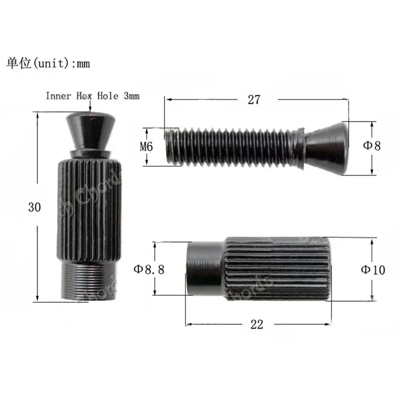 

Levating Adjustment Studs & Anchors Screws 10 Pcs Tremolo Bridge E for Electric Guitar Accessories Chrome Black Gold for Choose