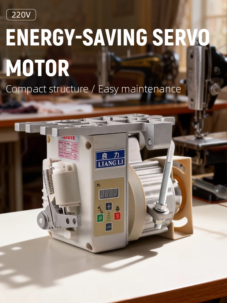 220V Energiebesparende Servomotor Direct Drive Verstelbare Snelheidsregelaar voor Industriële Naaimachine Stiksteek Overlock Gebruik - afbeelding 2