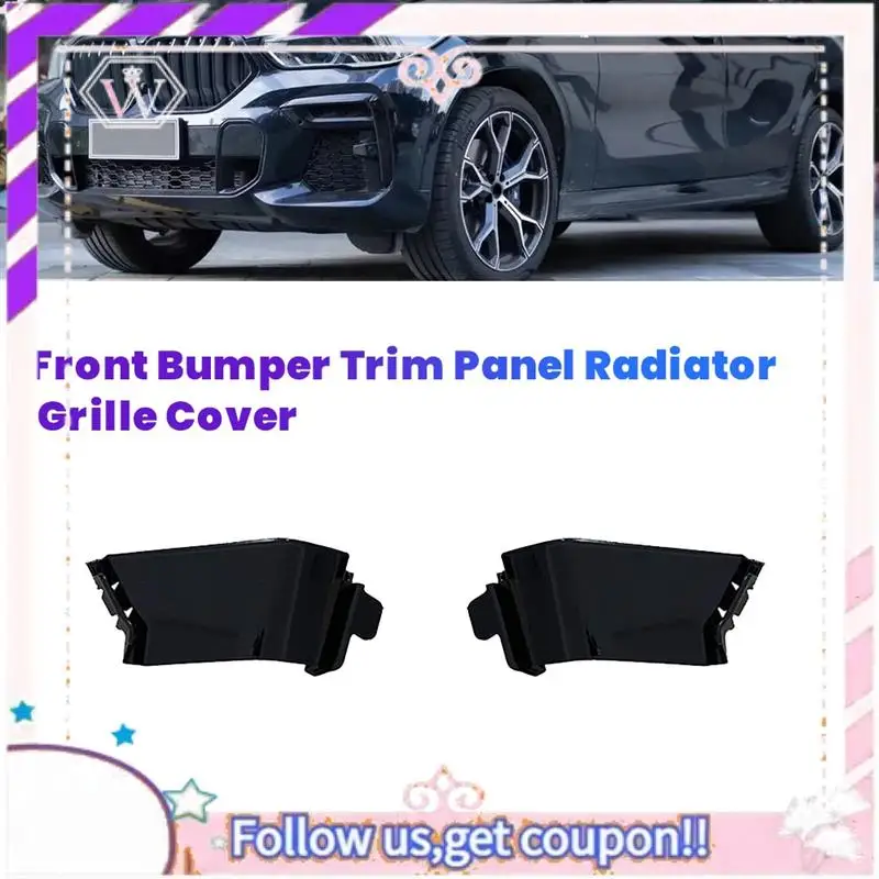 

Easy To Use 1Pair Car Front Bumper Trim Panel Radiator Grille Cover For BMW X6 G06 LCI 2023 51115A370D5 51115A370D6 Left+Right