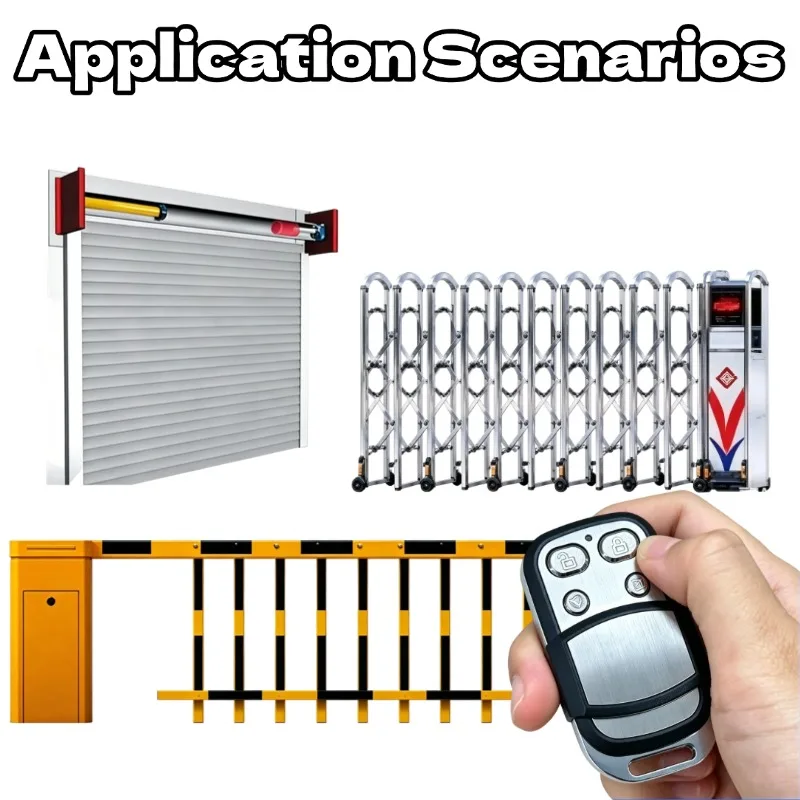 433MHz Fixed Code Remote Control 4 Channels Gate Opener Handheld Transmitter view 2