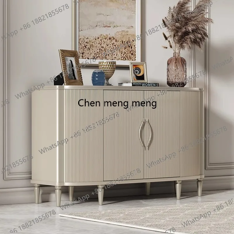 

American light luxury dining side cabinet, living room home storage, modern storage decoration entrance cabinet