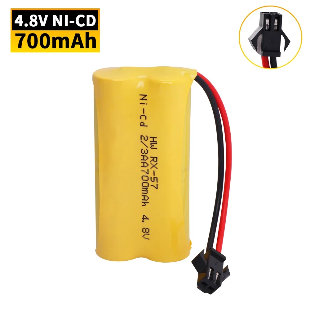 Ni-CD 4.8 فولت 700 مللي أمبير بطارية قابلة للشحن ل Jiaqi TT660 662 665 التحكم عن بعد تشوه سيارة روبوت لعبة كهربائية جزء