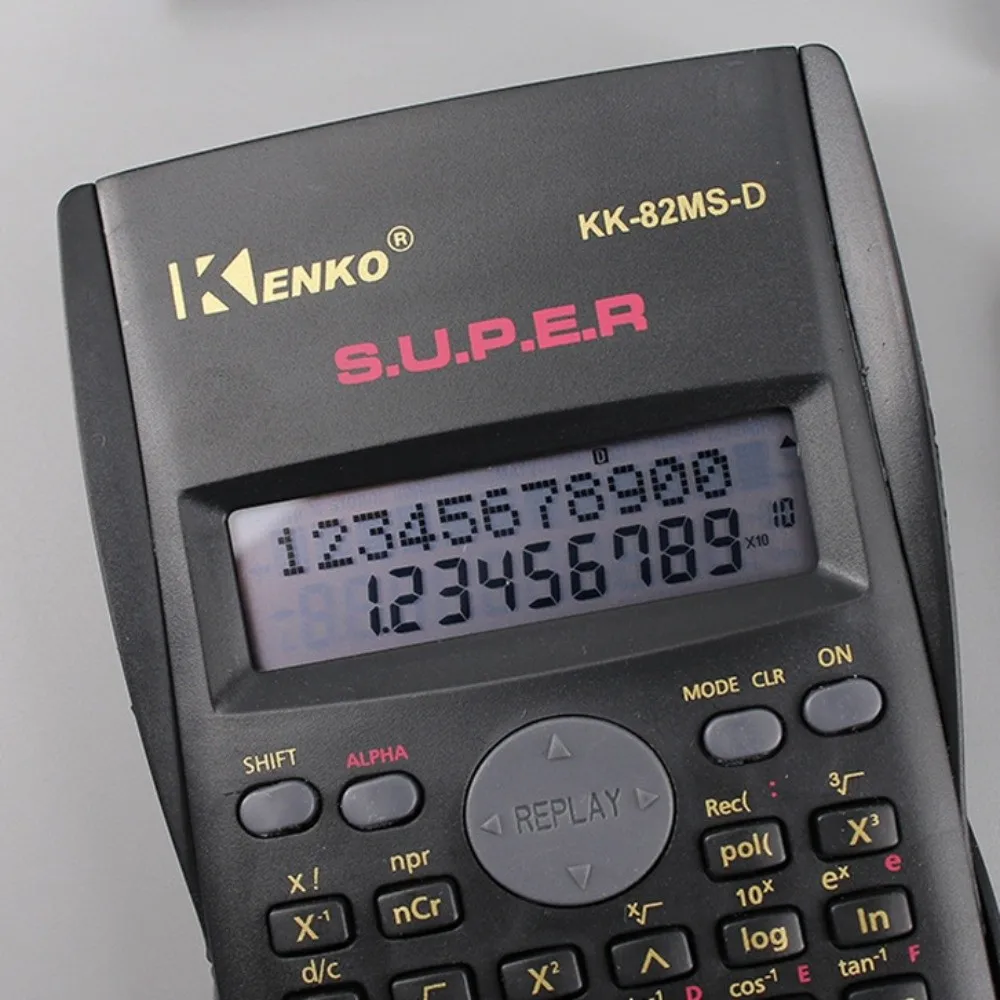 Calculadora científica con pantalla de 12 dígitos, pantalla de 2 líneas, calculadora multifuncional de 240 funciones, operación Simple, pantalla grande
