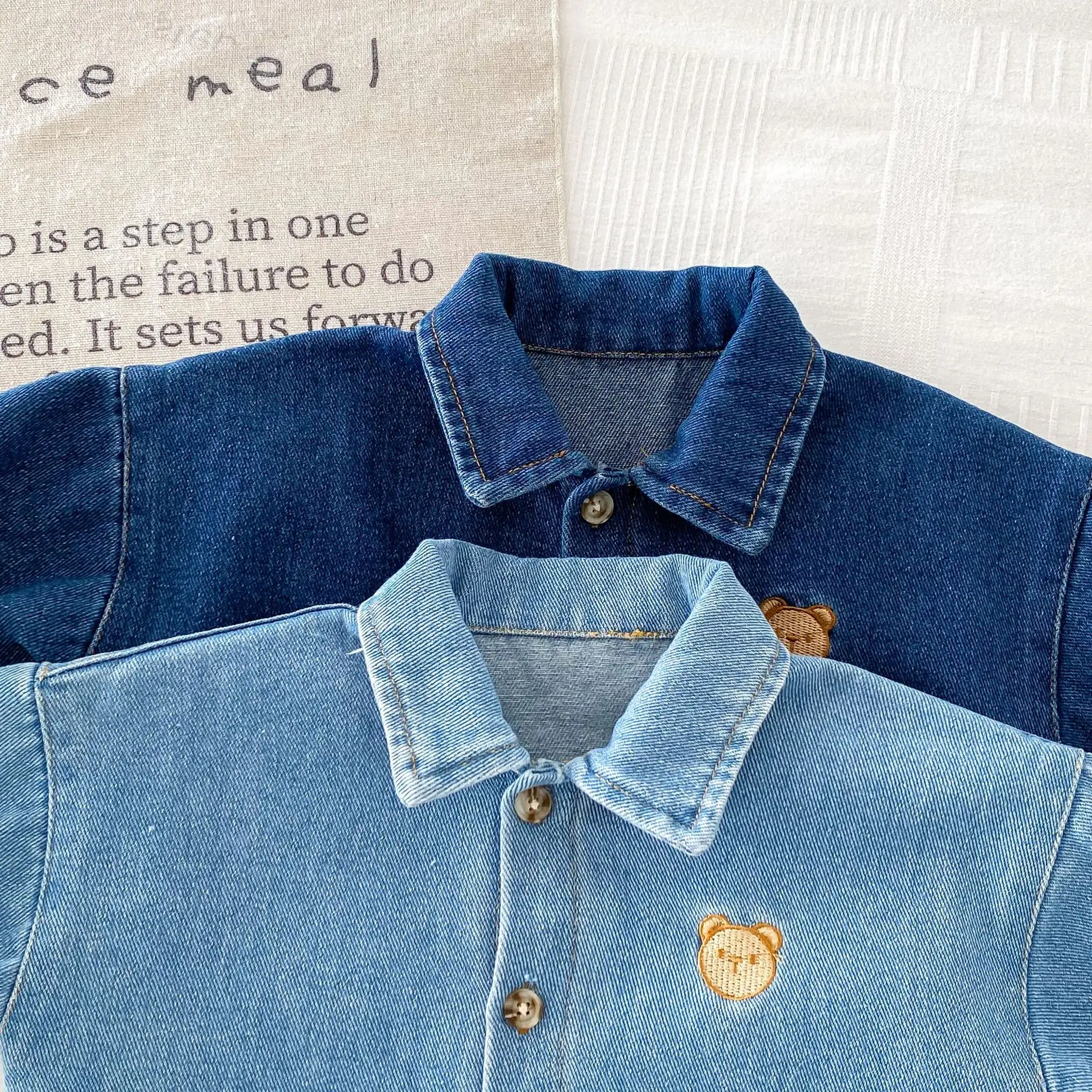 Infant Boy Girl Fashion Jeans Jumpsuit Casual Newborn Clothes 0-24M 2025 Autumn New Baby Long Sleeve Lapel Denim Romper